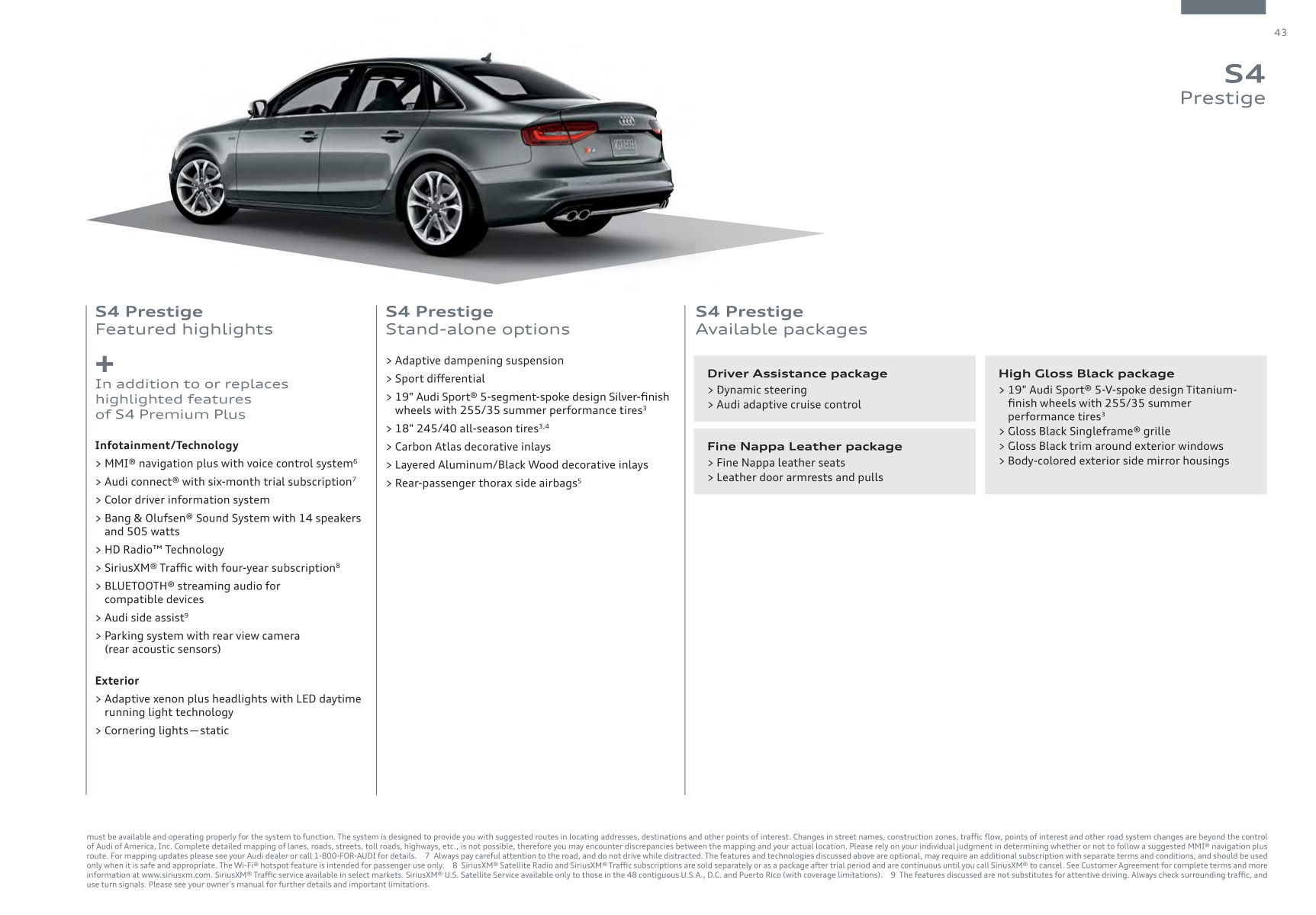 2016 Audi A4 Brochure Page 53